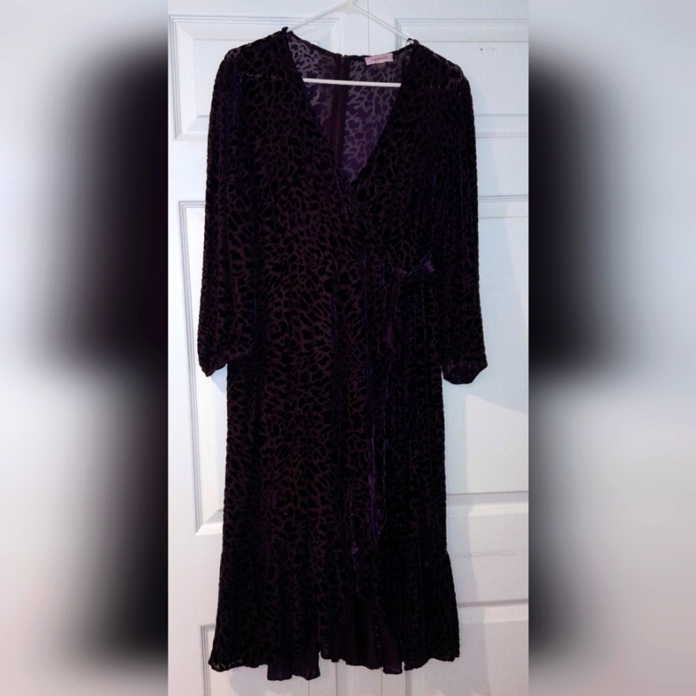 Dress, Calvin Klein, Dark Purple, Size 16